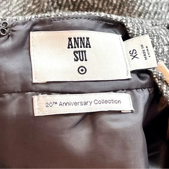 NWT ANNA SUI For Target Tweed Halter A-Line Dress—SZ. XS - Picture 11 of 17